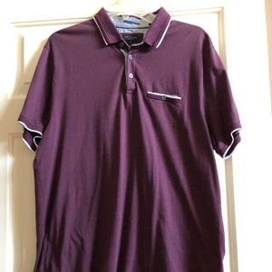 Ted Baker London Men’s Burgundy Short Sleeve Polo XL (7).